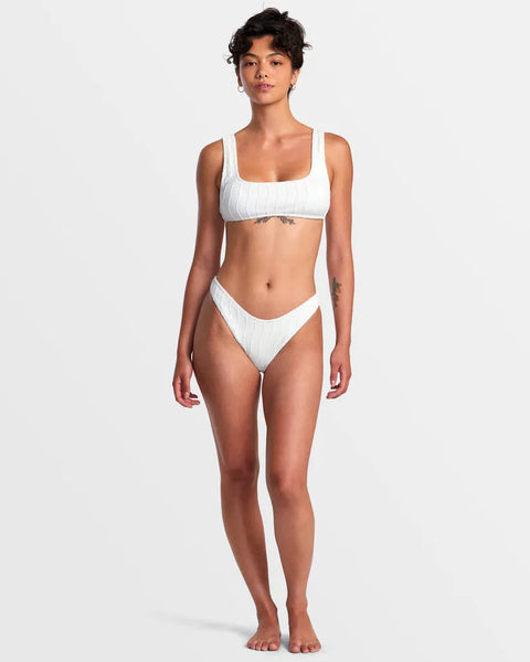 RVCA Womens Bikini Top Chevy Grooves Laceback Bralette