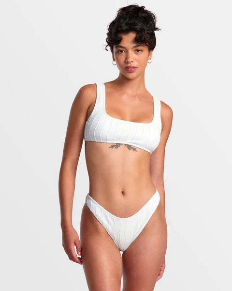 RVCA Womens Bikini Top Chevy Grooves Laceback Bralette