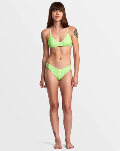 RVCA Womens Bikini Top Picnic Crossback Triangle