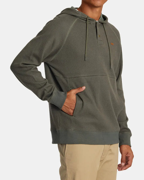 RVCA Mens Sweatshirt Port Pullover Hoodie