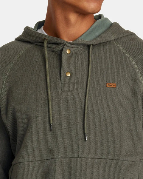 RVCA Mens Sweatshirt Port Pullover Hoodie