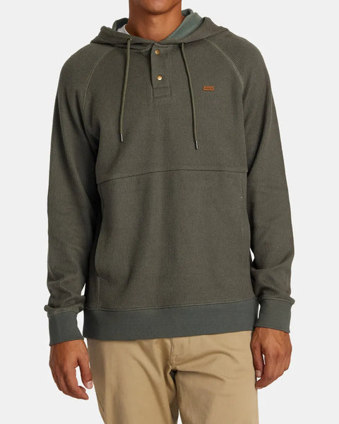 RVCA Mens Sweatshirt Port Pullover Hoodie