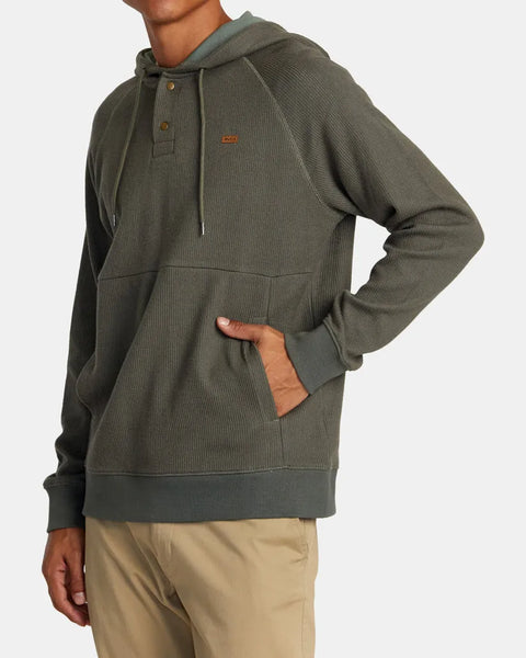 RVCA Mens Sweatshirt Port Pullover Hoodie