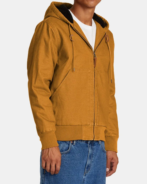 RVCA Mens Jacket Chainmail Sherpa Lined