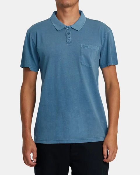 RVCA Mens Knit PTC Pigment Polo