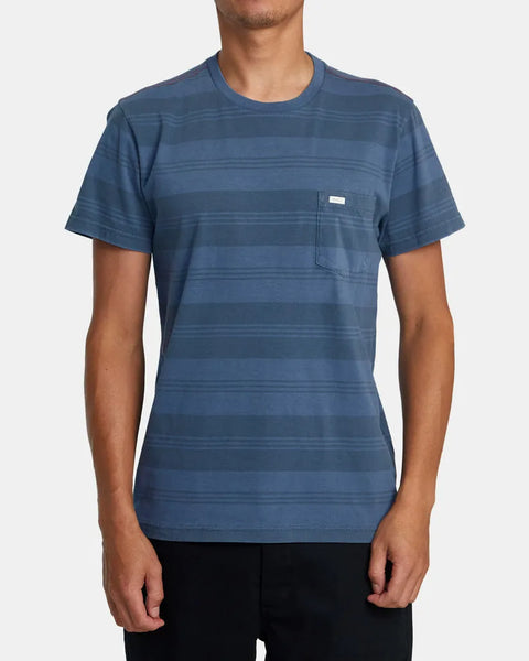 RVCA Mens Shirt PTC Stripe Knit T-Shirt