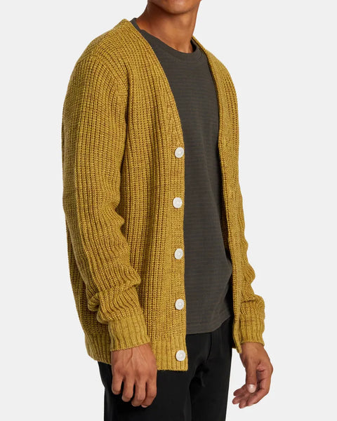 RVCA Mens Sweater Vacancy Cardigan