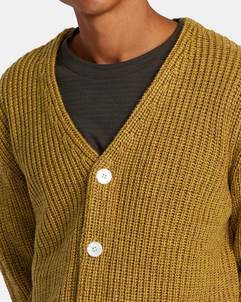 RVCA Mens Sweater Vacancy Cardigan