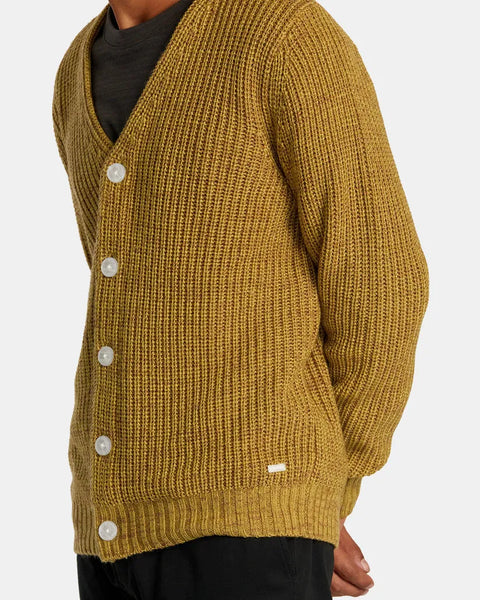 RVCA Mens Sweater Vacancy Cardigan