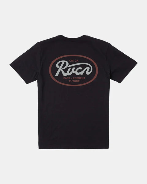 RVCA Mens Shirt Oval Script