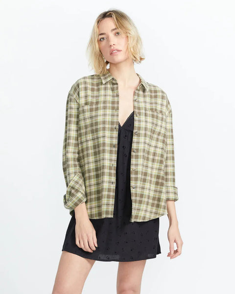 Volcom Womens Shirt Plaid To Meet U 2