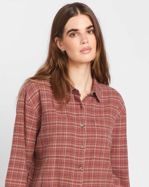 Volcom Womens Shirt Plaid To Meet U 2