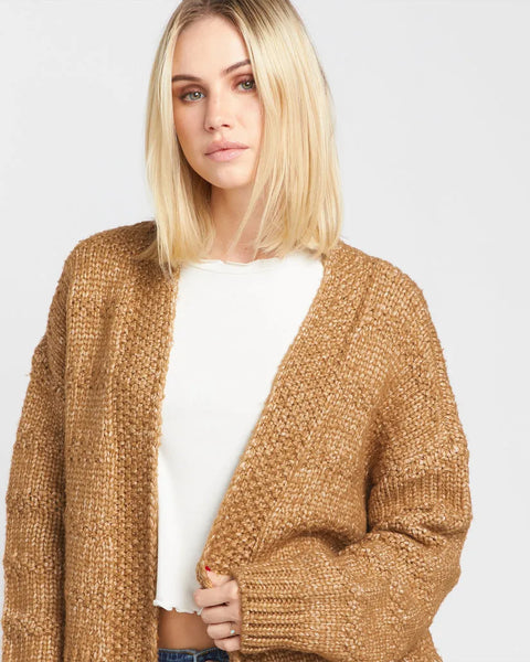 Volcom Womens Sweater Deserts Edge Cardigan