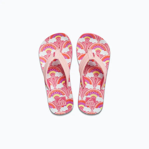 Reef Kids Sandals Kids Ahi Rainbows And Clouds