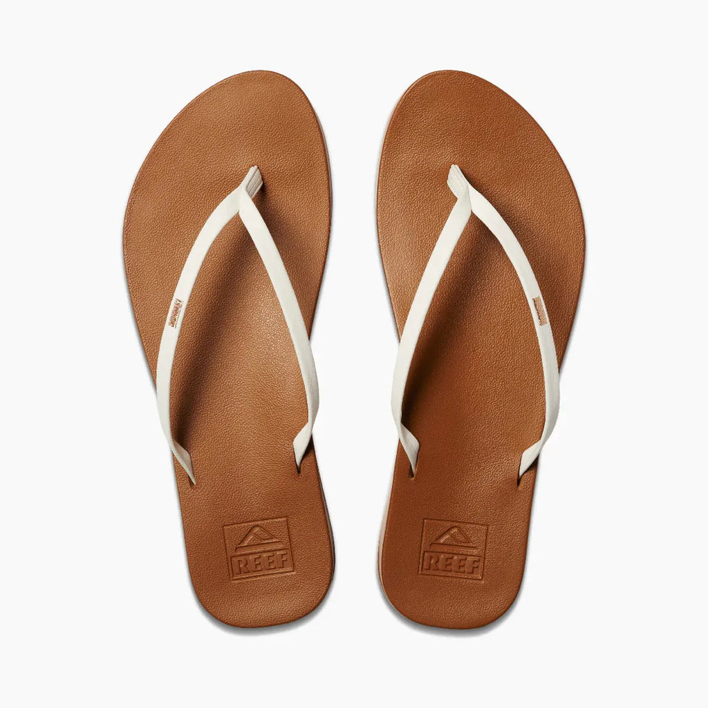 Reef skinny leather flip flops on sale