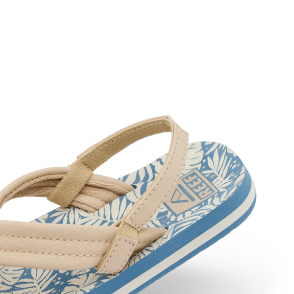 Reef Kids Sandals Little Ahi Blue/Tan Palm