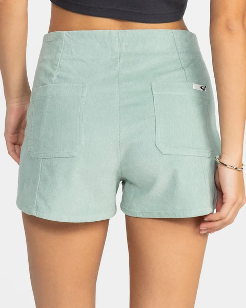 Roxy Womens Shorts Sessions High Waist Corduroy