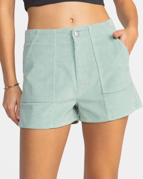 Roxy Womens Shorts Sessions High Waist Corduroy