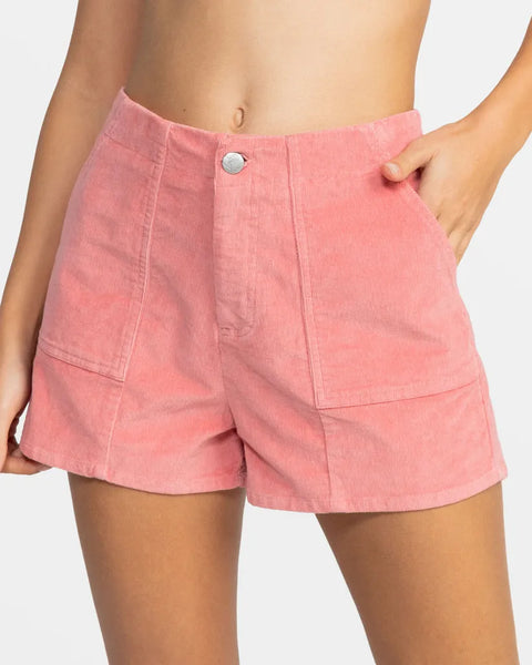 Roxy Womens Shorts Sessions High Waist Corduroy