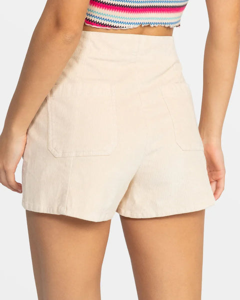 Roxy Womens Shorts Sessions High Waist Corduroy