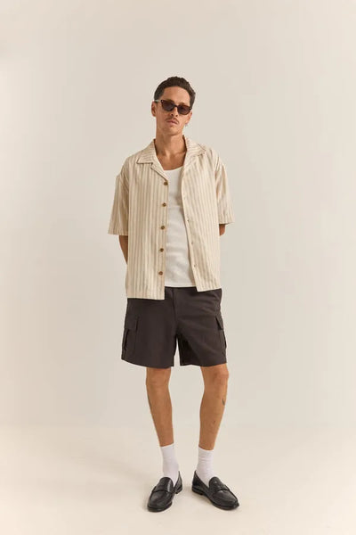 Rhythm Mens Woven Relaxed Stripe