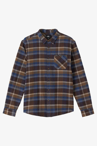 Oneill Mens Shirt Redmond Plaid Standard Fit