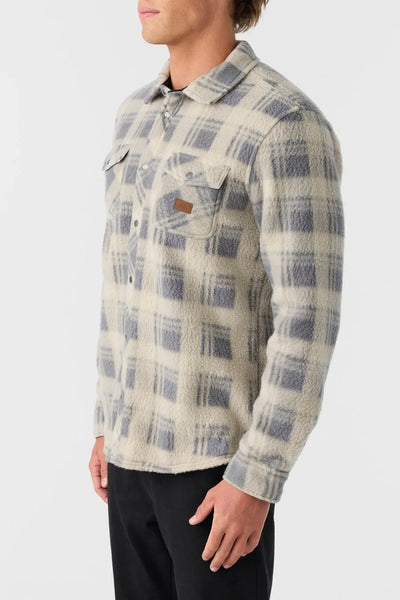 Oneill Mens Shirt Glacier Standard Fit Superfleece Overshirt