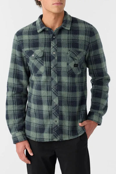 Oneill Mens Shirt Glacier Standard Fit Superfleece Overshirt