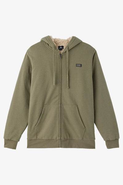 Oneill Mens Sweatshirt Fifty Two High Pile Lined Zip Fleece