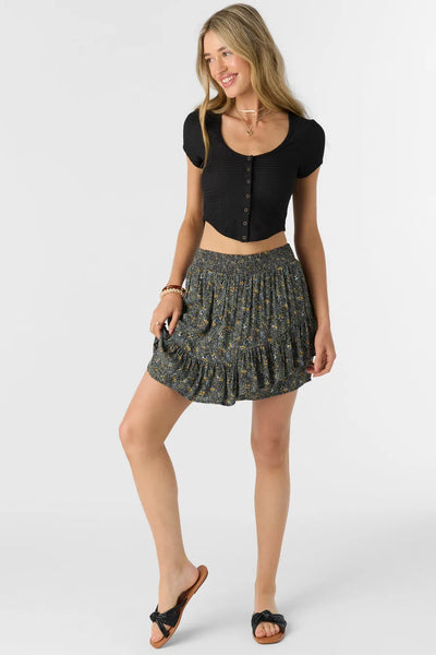 Oneill Womens Skirt Ella Ava Ditsy Tiered Mini