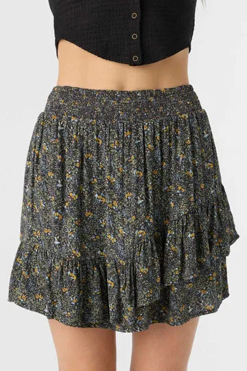 Oneill Womens Skirt Ella Ava Ditsy Tiered Mini