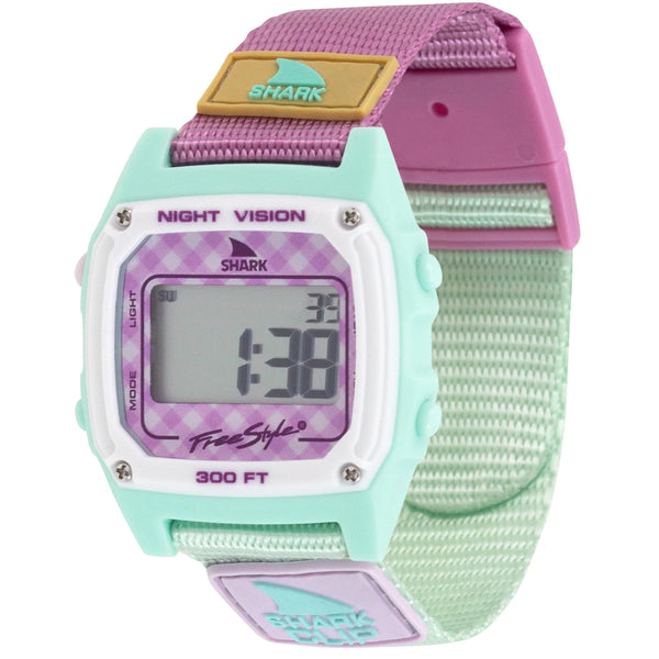 Freestyle Watch Shark Clip Gingham Pink