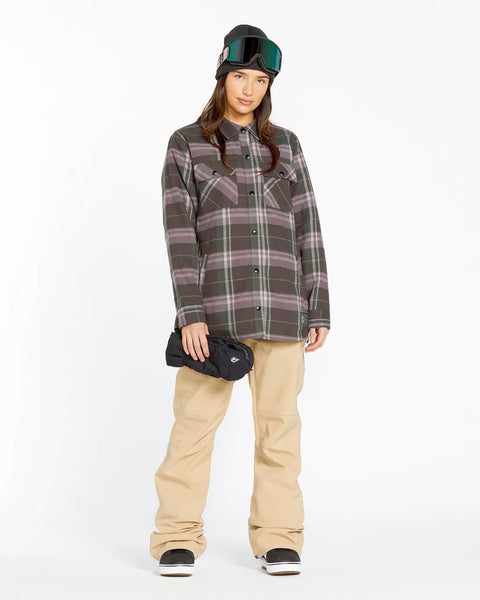 Volcom Womens Snow Layers Insulated Riding Flannel