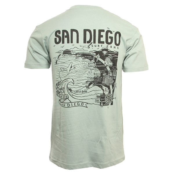 Hansen Mens Shirt San Diego Map