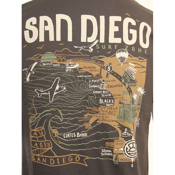 Hansen Mens Shirt San Diego Map