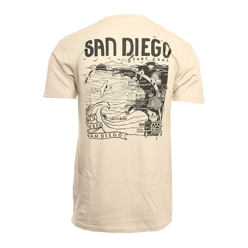 Hansen Mens Shirt San Diego Map