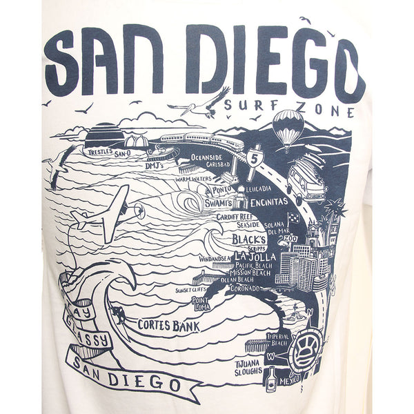 Hansen Mens Shirt San Diego Map