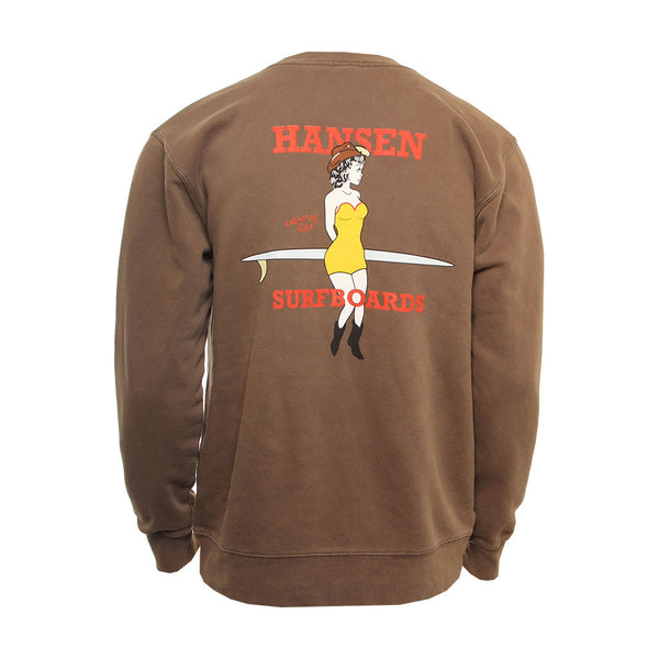 Hansen Mens Sweatshirt Cowgirl Crew