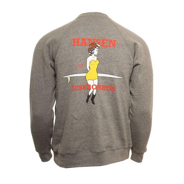 Hansen Mens Sweatshirt Cowgirl Crew