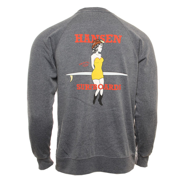 Hansen Mens Sweatshirt Cowgirl Crew