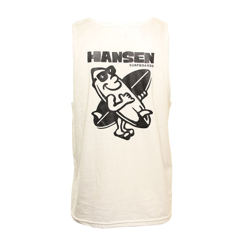 Hansen Mens Tank Top Surfs Up Sunny