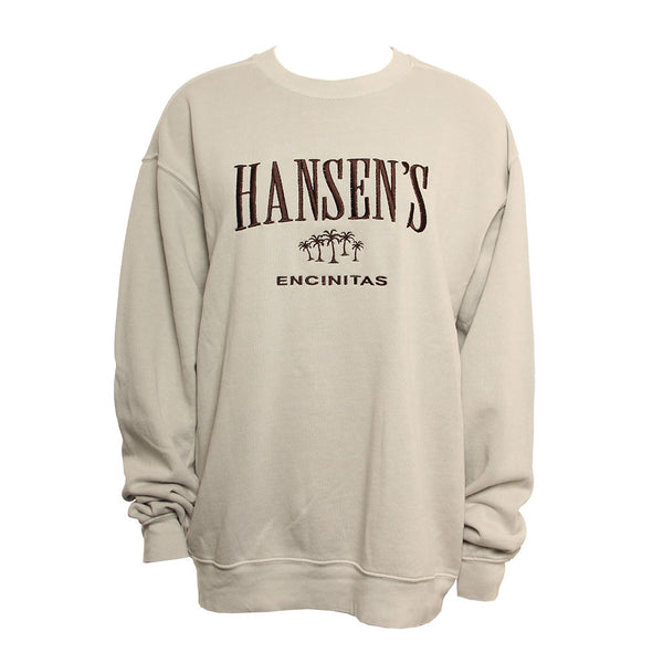 Hansen Womens Sweatshirt Deliberate Palms Crew