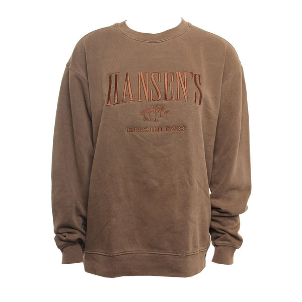 Hansen Womens Sweatshirt Deliberate Palms Crew