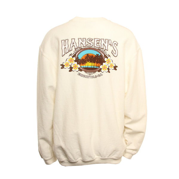 Hansen Womens Sweatshirt Paradise Corded Crew