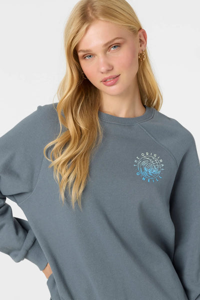 Oneill Womens Sweatshirt Boardwalk Crew Neck Fleece