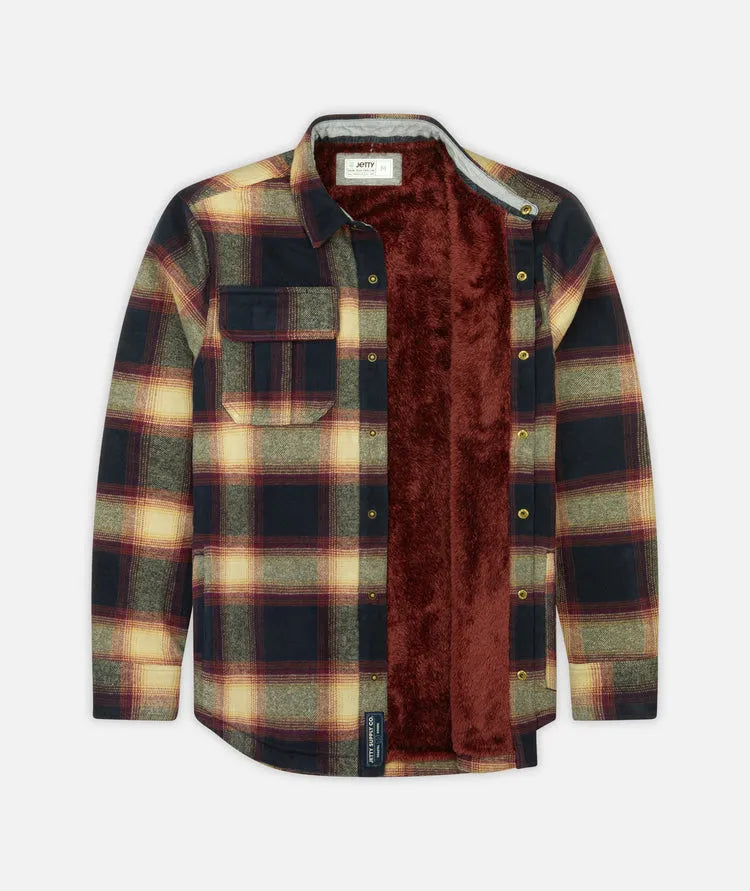 Jetty Plaid Sherpa good Jacket