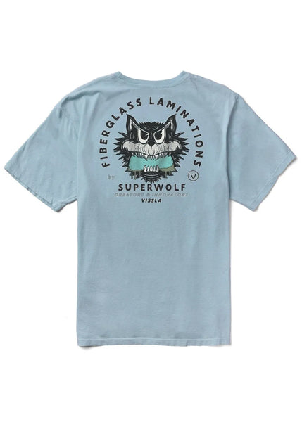 Vissla Mens Shirt Super Wolf Premium Pkt Tee