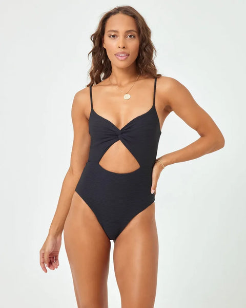 L*Space Womens Swimsuit Eco Chic Repreve Kyslee One Piece