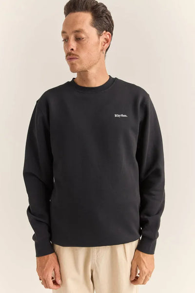 Rhythm Mens Sweatshirt Brand Fleece Crew