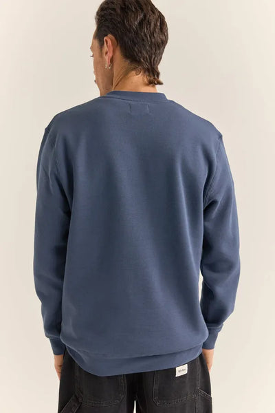 Rhythm Mens Sweatshirt Brand Fleece Crew